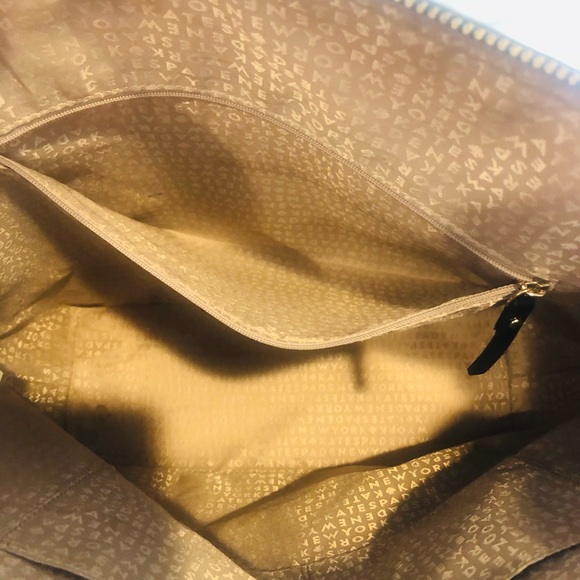 KATE SPADE BLACK PATENT SHOULDER BAG-LIKE NEW! - Picture 3 of 4